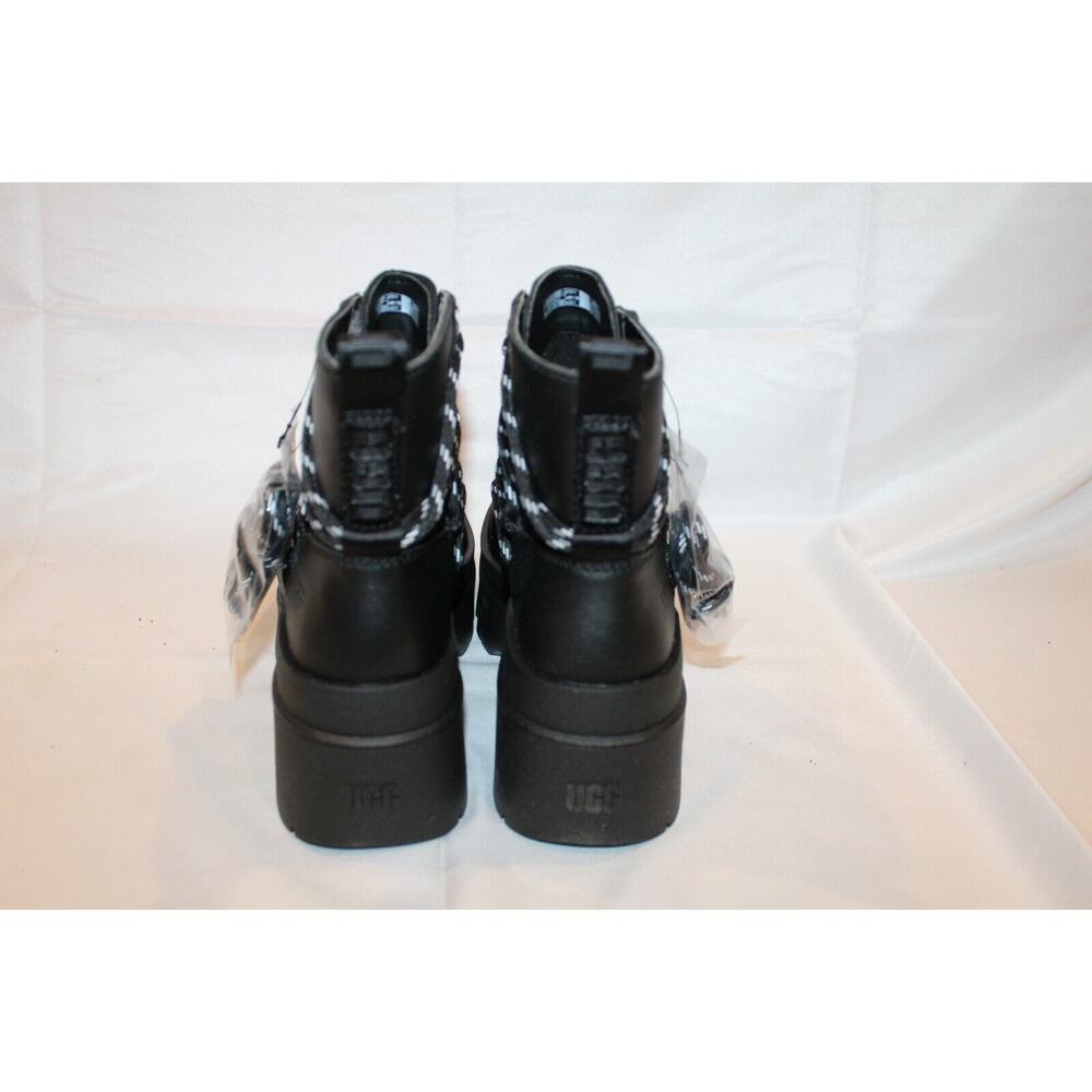 UGG WOMEN'S BRISBANE SUEDE LACE‎ UP PLATFORM WATERPROOF BOOTS BLACK NEW - Picture 9 of 10